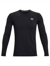 Men's UA ColdGear Fitted Crew Long Sleeve T-Shirt Black - UNDER ARMOUR - BALAAN 2