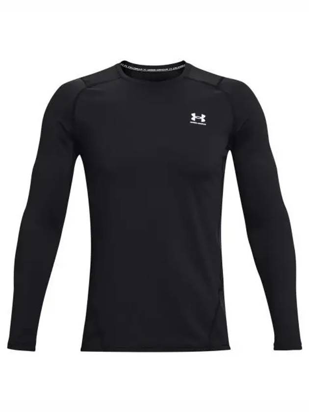 Men's UA ColdGear Fitted Crew Long Sleeve T-Shirt Black - UNDER ARMOUR - BALAAN 2