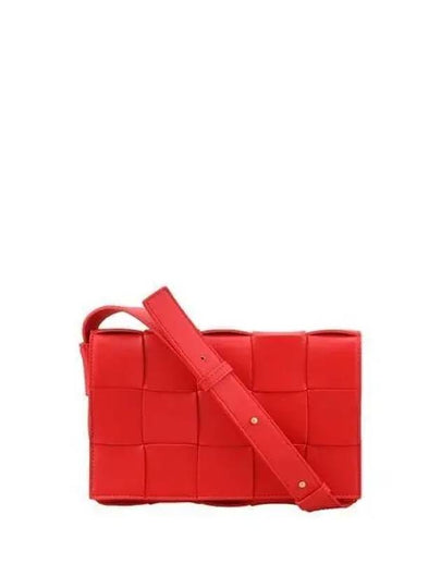 Intrecciato Cassette Cross Bag Red - BOTTEGA VENETA - BALAAN 2