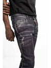 Distressed Denim Jeans Black - DSQUARED2 - BALAAN 4