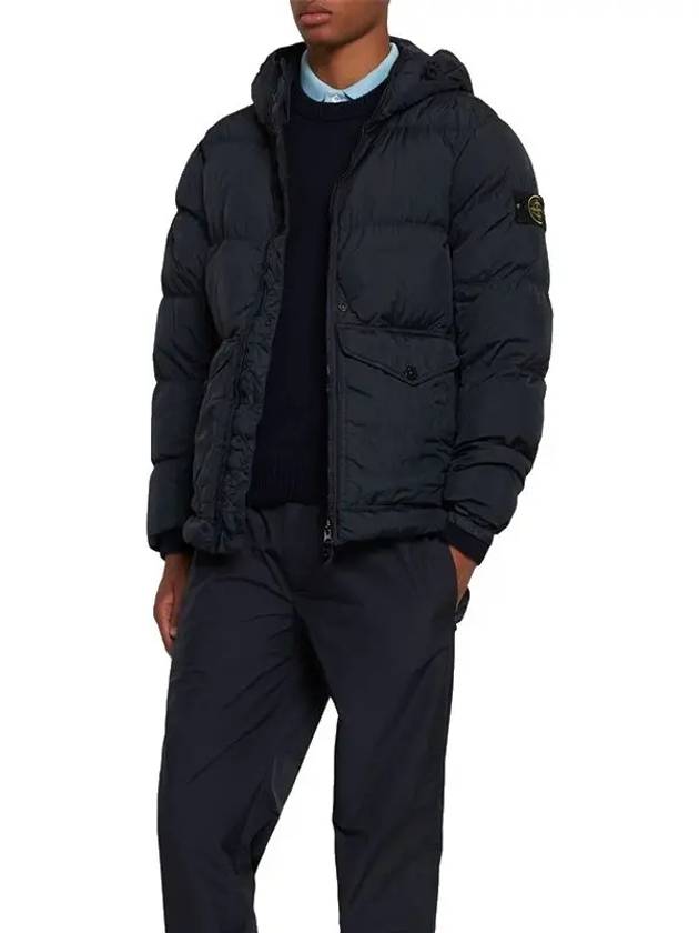 Crinkle Reps Re-Nylon Down Padding Navy - STONE ISLAND - BALAAN 4