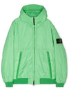 Men's Garment Dyed Crinkle Reps Recycled Nylon Primaloft TC Hooded Jacket Light Green - STONE ISLAND - BALAAN 4