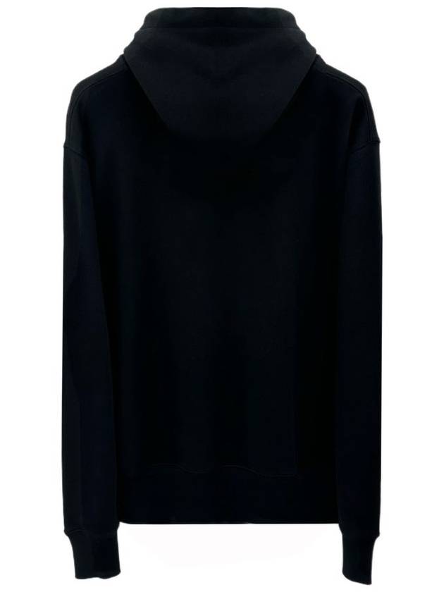 Face Patch Cotton Hoodie Black - ACNE STUDIOS - BALAAN 3