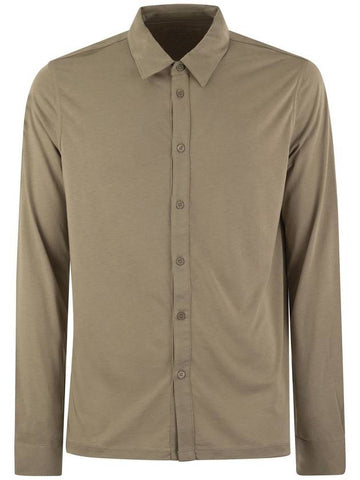 Long-sleeved shirt in lyocell and cotton - MAJESTIC FILATURES - BALAAN 1