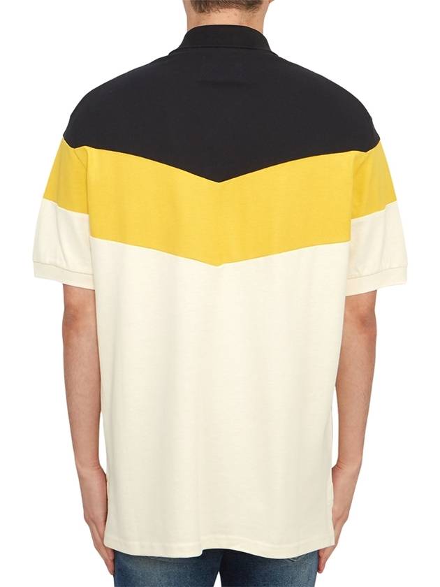 Anton Embroidered Logo Cotton Polo Shirt Yellow - ISABEL MARANT - BALAAN 4