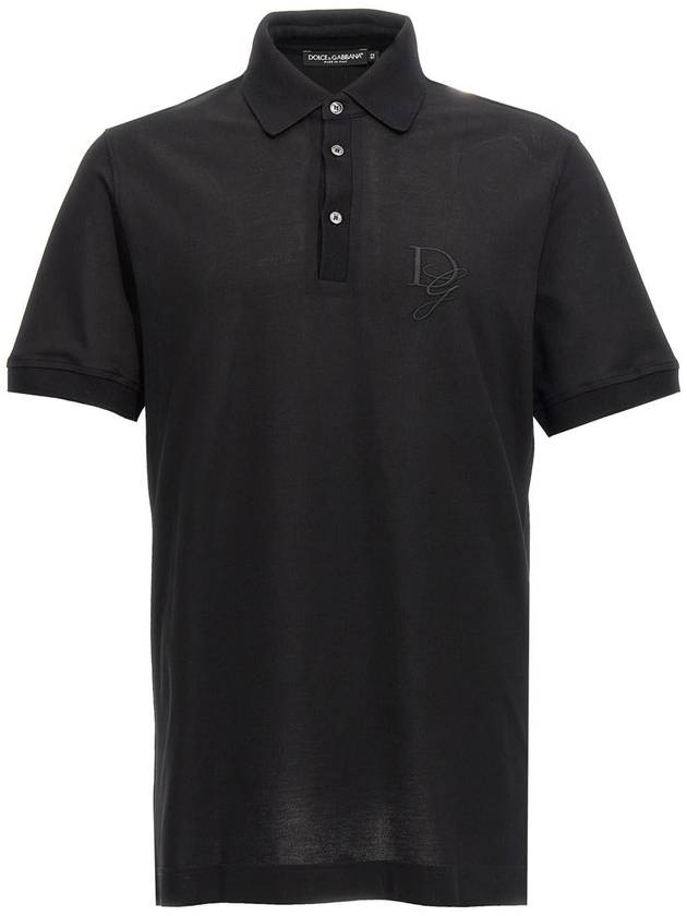 Dolce & Gabbana Logo Embroidery Polo Shirt - DOLCE&GABBANA - BALAAN 1