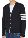 Milano Stitch 4 Bar Cardigan Navy - THOM BROWNE - BALAAN 4