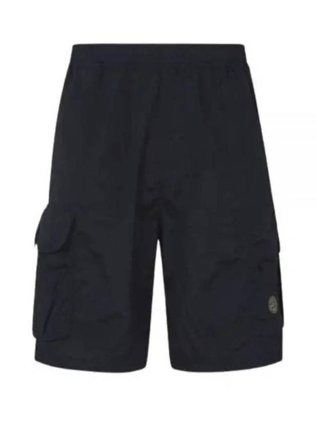 Wappen Patch Pocket Nylon Shorts Navy - STONE ISLAND - BALAAN 2