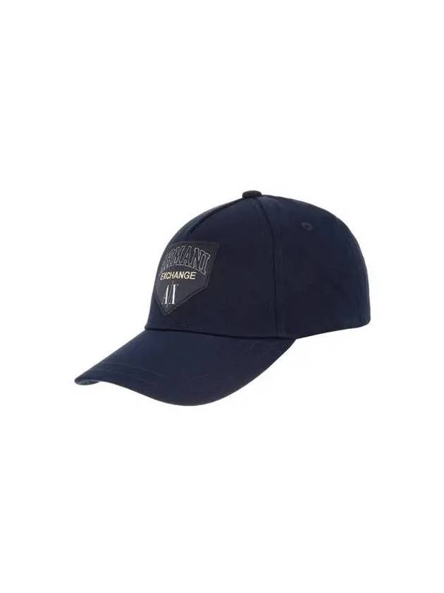 Men s Glitter Logo Patch Ball Cap Blue 270747 - ARMANI EXCHANGE - BALAAN 1