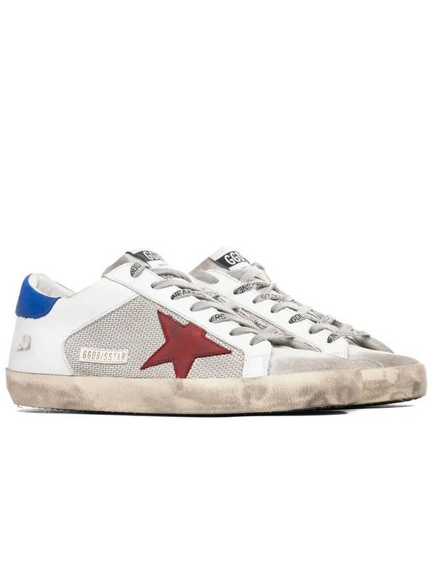 Superstar Low Top Sneakers Blue Red White - GOLDEN GOOSE - BALAAN 3