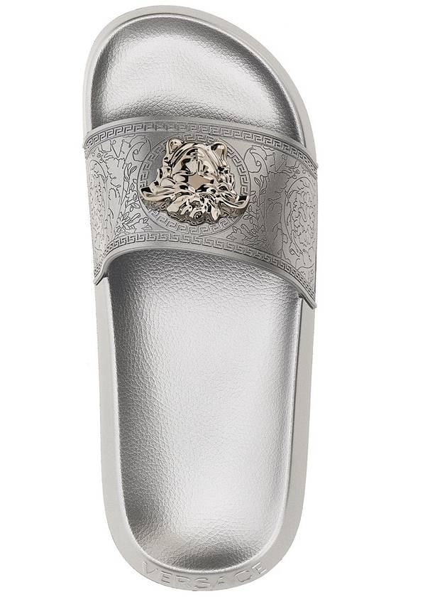 Mule Slippers 10094611A081871E01P Silver - VERSACE - BALAAN 4