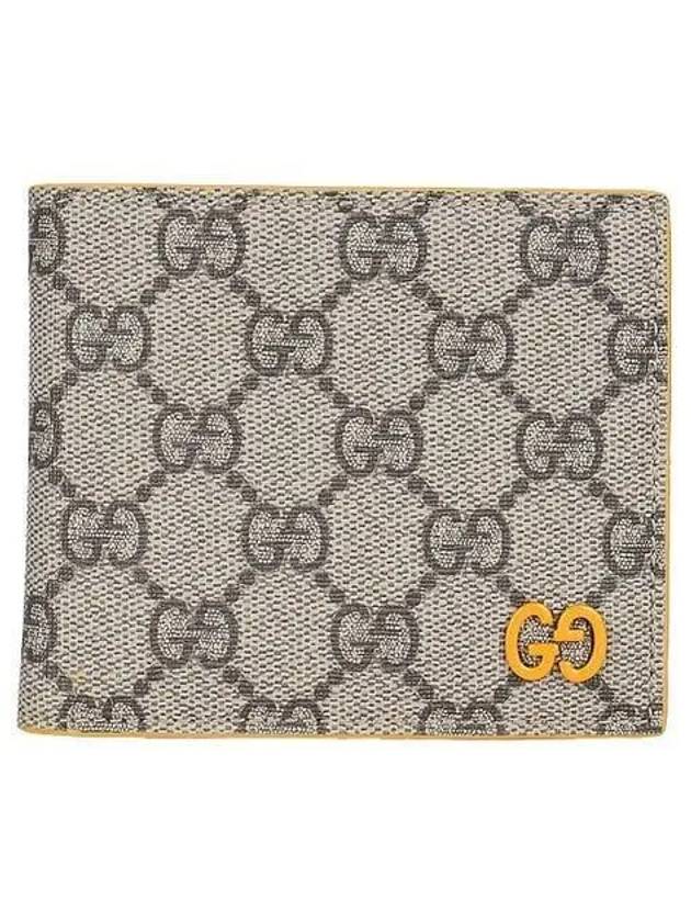 Logo GG Supreme Canvas Half Wallet Beige - GUCCI - BALAAN 2