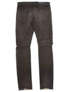 Destroyed Black Washed Biker Jeans T551 C710V - BALMAIN - BALAAN 7