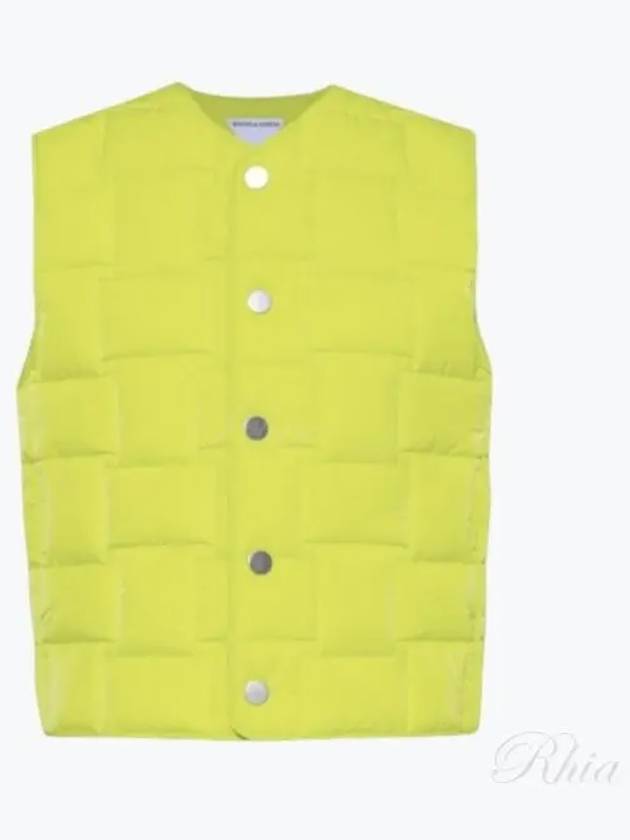 Intrecciato Padding Vest Acid Kiwi - BOTTEGA VENETA - BALAAN 2