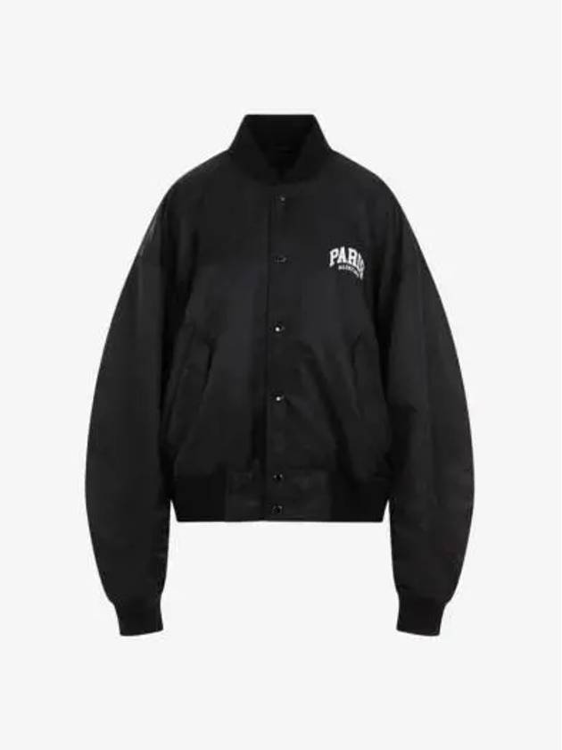 Paris Oversized Bomber Jacket Black - BALENCIAGA - BALAAN 3