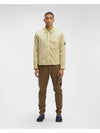 Chrome-R Zip-Up Over Long Sleeve Shirt Beige - CP COMPANY - BALAAN 2