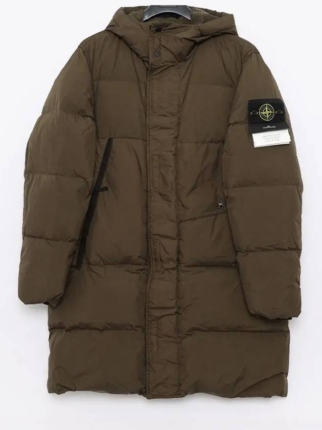 Wappen Patch Crinkle Labs Padding Olive Green - STONE ISLAND - BALAAN 4