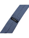 Bear Logo Print Silk Tie Marine - SALVATORE FERRAGAMO - BALAAN 8