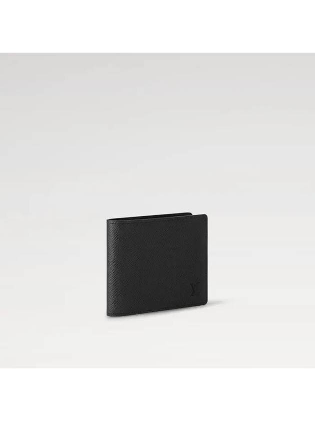 Multiple Taiga Leather Half Wallet Black - LOUIS VUITTON - BALAAN 4