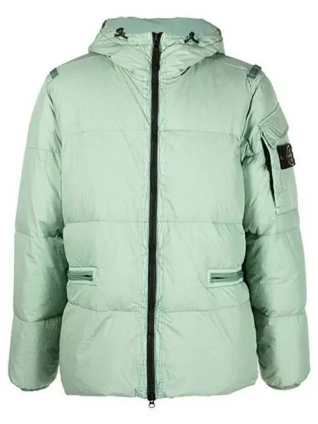 Men's Wappen Patch Crinkle Wraps Padding Sage - STONE ISLAND - BALAAN 2