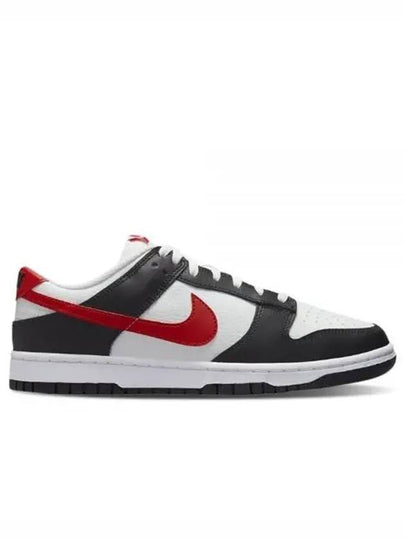 Dunk Retro Low Top Sneakers White Black - NIKE - BALAAN 2