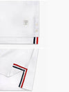 Men's Medium Weight Jersey Tipped Pocket Crewneck Short Sleeve T-Shirt White - THOM BROWNE - BALAAN 4