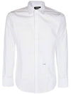 logo long sleeve shirt white - DSQUARED2 - BALAAN.