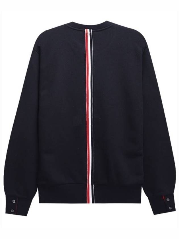 Center Back Stripe Crewneck Sweatshirt Navy - THOM BROWNE - BALAAN 3