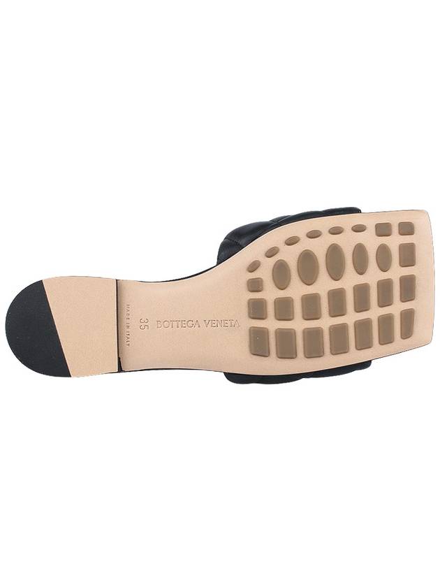 Women's Padded Quilted Slippers Black - BOTTEGA VENETA - 10