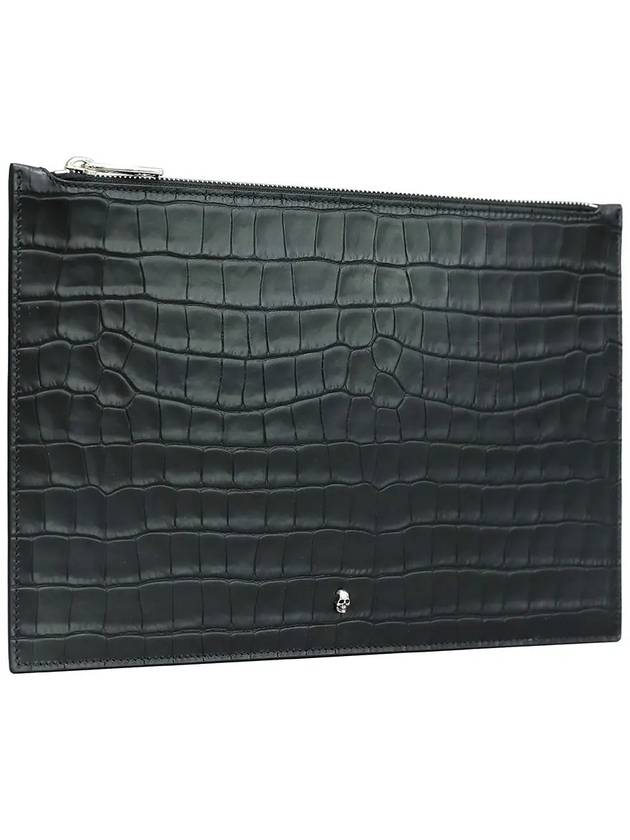 Men's Flat Clutch Bag Black - ALEXANDER MCQUEEN - BALAAN.