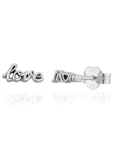 Love Mom Earrings Silver - PANDORA - BALAAN 1