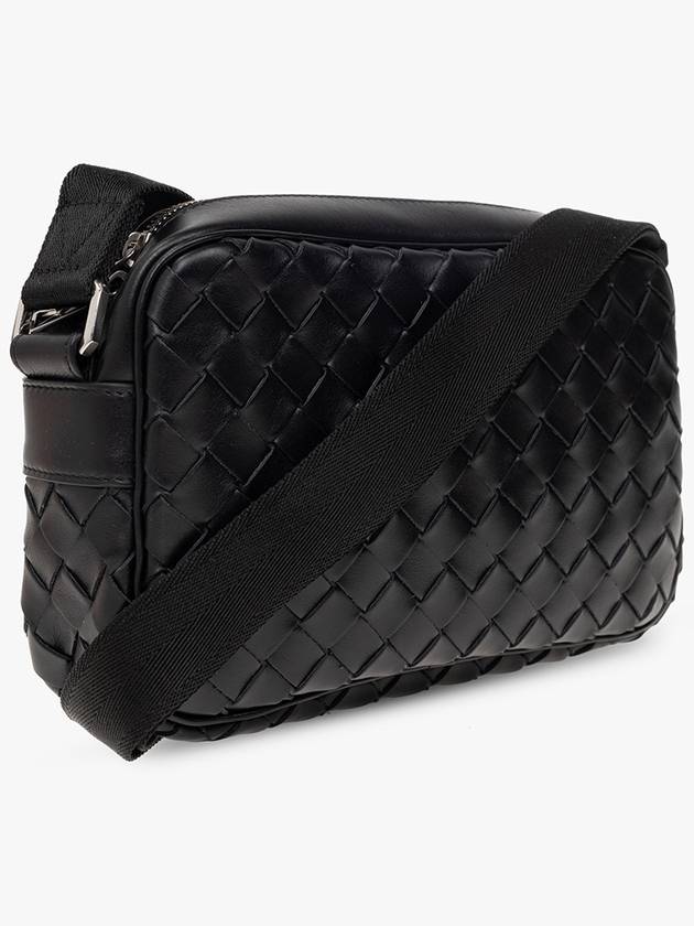 Classic Intrecciato Small Camera Cross Bag Black - BOTTEGA VENETA - BALAAN 5