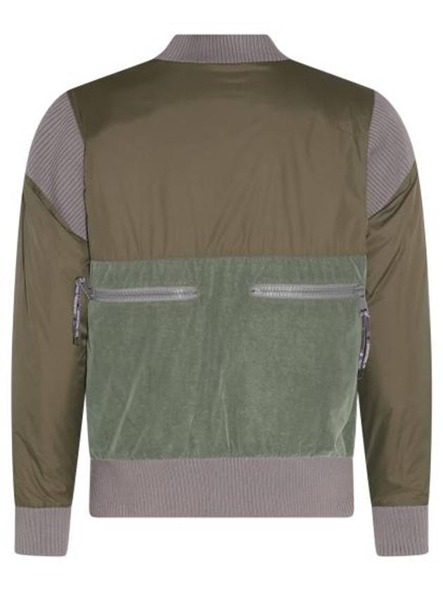 Cyclist Paneled Viscose Bomber Jacket Khaki - VIVIENNE WESTWOOD - BALAAN 3