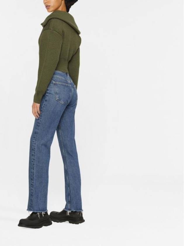 High-waist Denim Relax Fit Flared Jeans Blue - AGOLDE - BALAAN 5