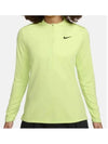 Women's Dri Fit UV Advantage Half Zip Long-Sleeve T-Shirt Green - NIKE - BALAAN 2