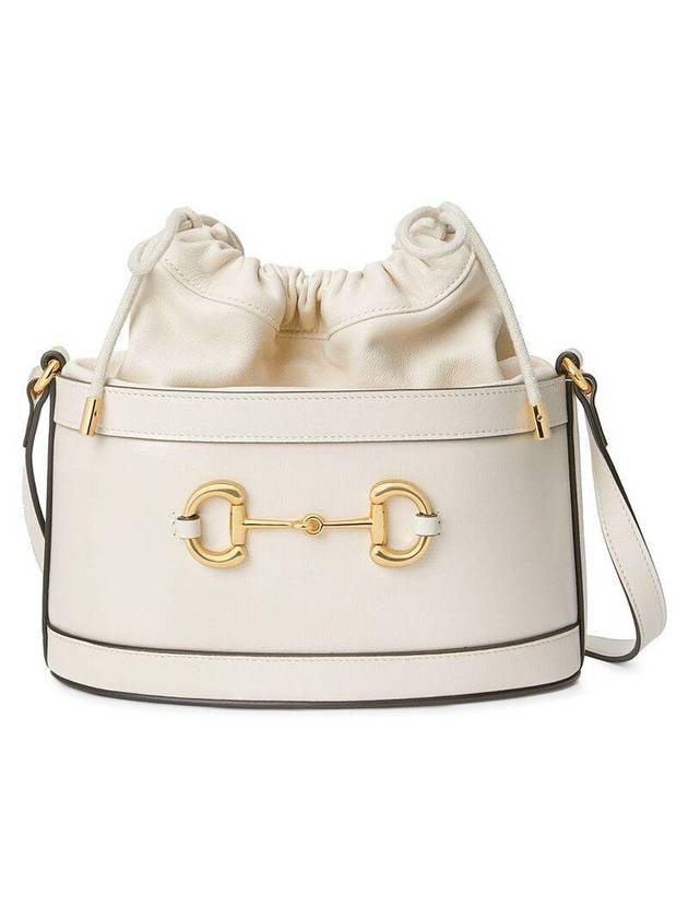 Women's 1955 Horsebit Small Bucket Bag White - GUCCI - BALAAN 2