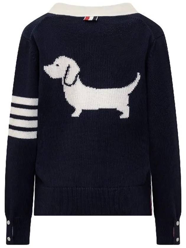 Thome Browne 4 Bar Cardigan Navy - THOM BROWNE - BALAAN 4