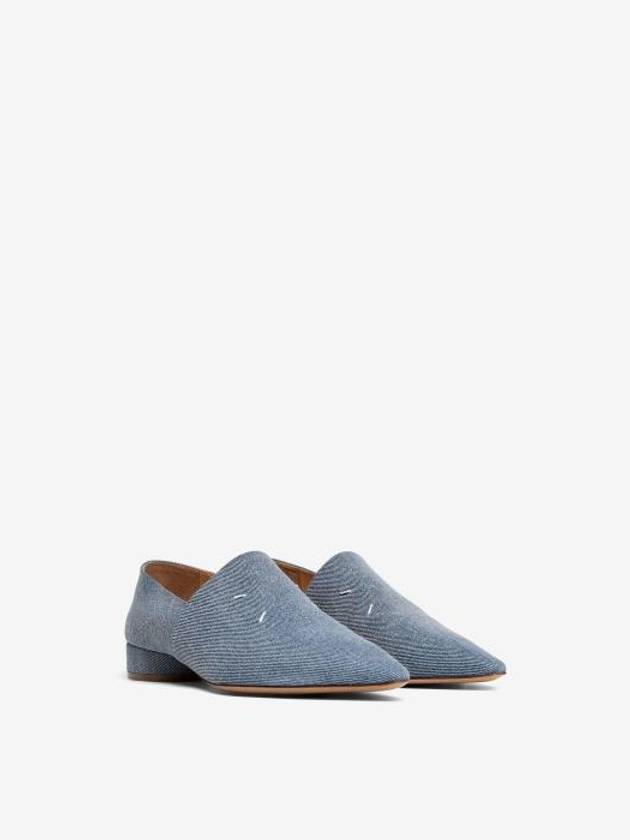 Women's Point Toe 4 Stitch Kiki Loafer Denim - MAISON MARGIELA - BALAAN 3