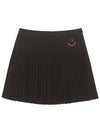 Lala Pleats A-line Skirt Black - LALA SMILE - BALAAN 3