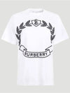 Women's Oak Leaf Crest Oversized Cotton Short Sleeve T-Shirt White - BURBERRY - BALAAN 4