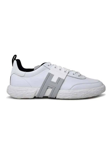 H Logo Side Rubber Grosgrain Low Top Sneakers White - HOGAN - BALAAN 1