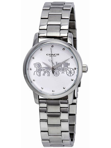 Grand Dial Stainless Steel Watch Silver - COACH - BALAAN 1