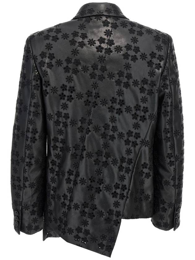 Comme Des Garçons Embroidery Single-Breasted Blazer - COMME DES GARCONS - BALAAN 2