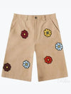 JW Anderson Floral Bermuda Shorts Beige - MONCLER - BALAAN 2