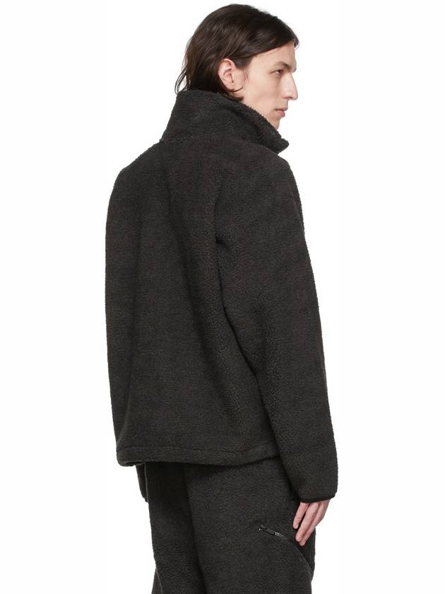 Polar Fleece Shearling Zip-Up Jacket Black - FEAR OF GOD ESSENTIALS - BALAAN 5