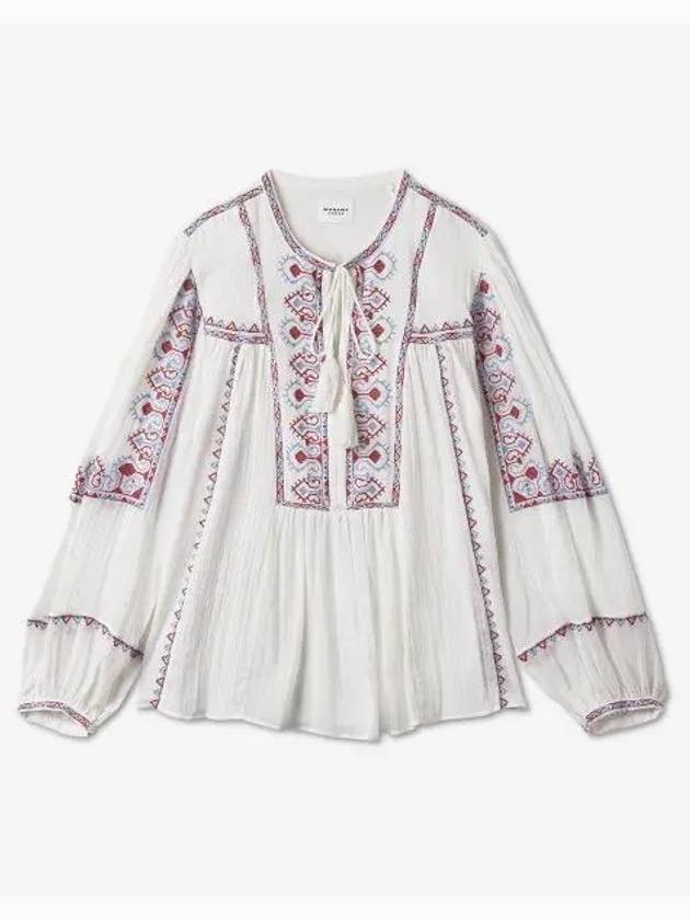 Kiledia Embroidery Blouse White - ISABEL MARANT - BALAAN 2