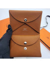 Calvi Duo Card Wallet Brown - HERMES - BALAAN 9