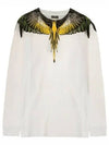 Yellow Wing Printing Long Sleeve T-Shirt White - MARCELO BURLON - BALAAN 2