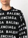 All-Over Logo Sweatshirt Black - BALENCIAGA - BALAAN 5