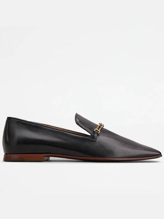 Leather Penny Loafer Black - TOD'S - BALAAN 1
